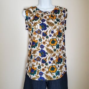 The Limited floral sleeveless blouse